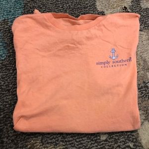 Peach colored Simply Southern t-shirt!!